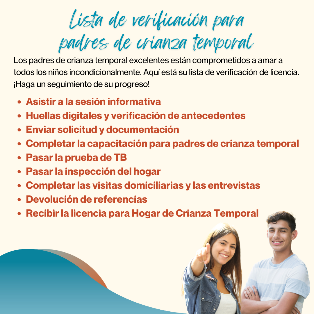 Spanish Foster Parent Checklist